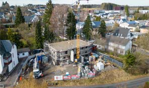 Mehrfamilienhaus Hillesheim Baustelle Zenz Massivhaus 